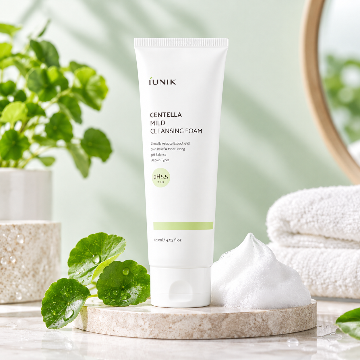 iUNIK Centella Mild Cleansing Foam 120ml iUNIK Centella Mild Cleansing Foam 120ml